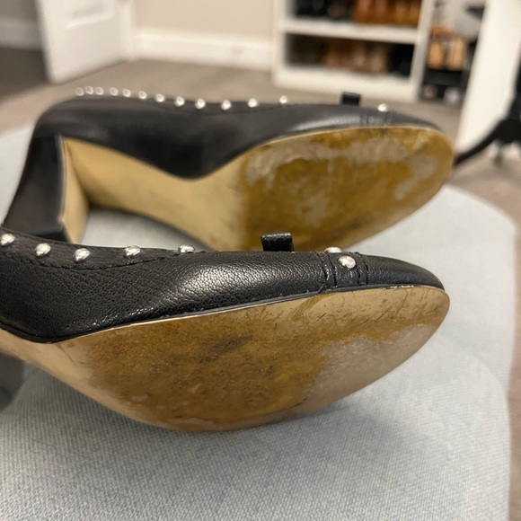 Black with silver studded heels - size 7 - Picture 4 of 4